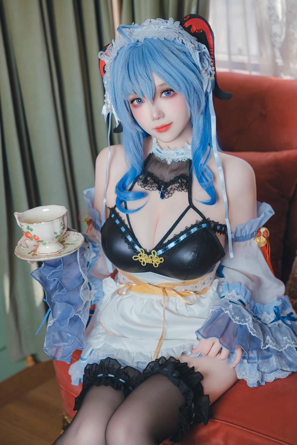 【单套】雪晴Astra：原神甘雨女仆【31P】  第4张