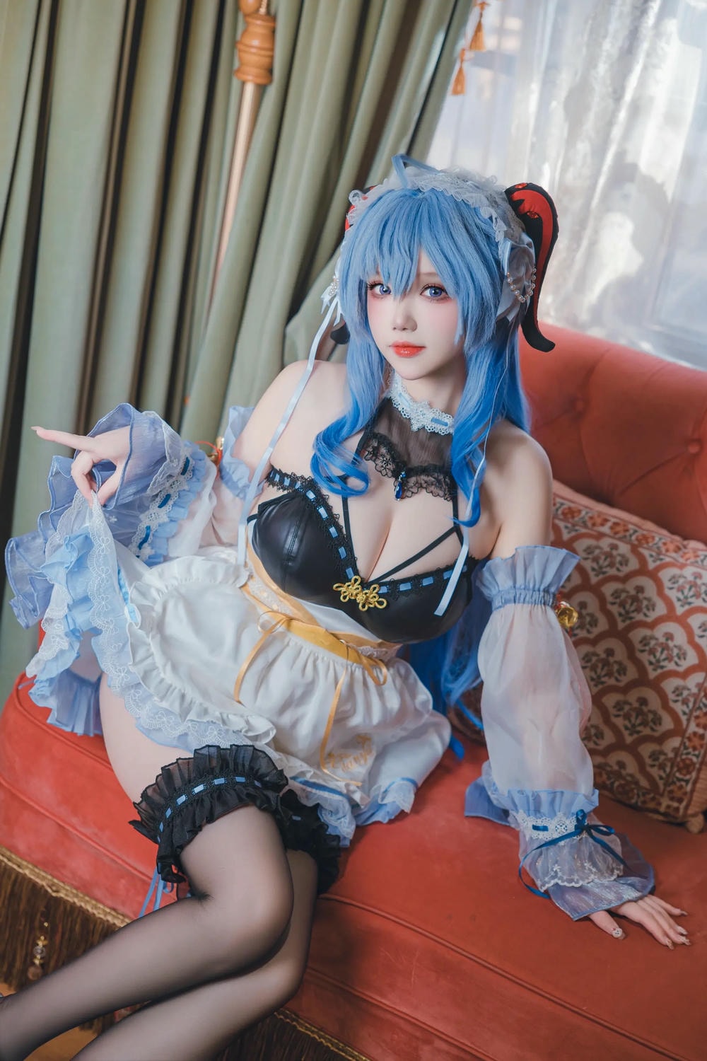 【单套】雪晴Astra：原神甘雨女仆【31P】  第2张