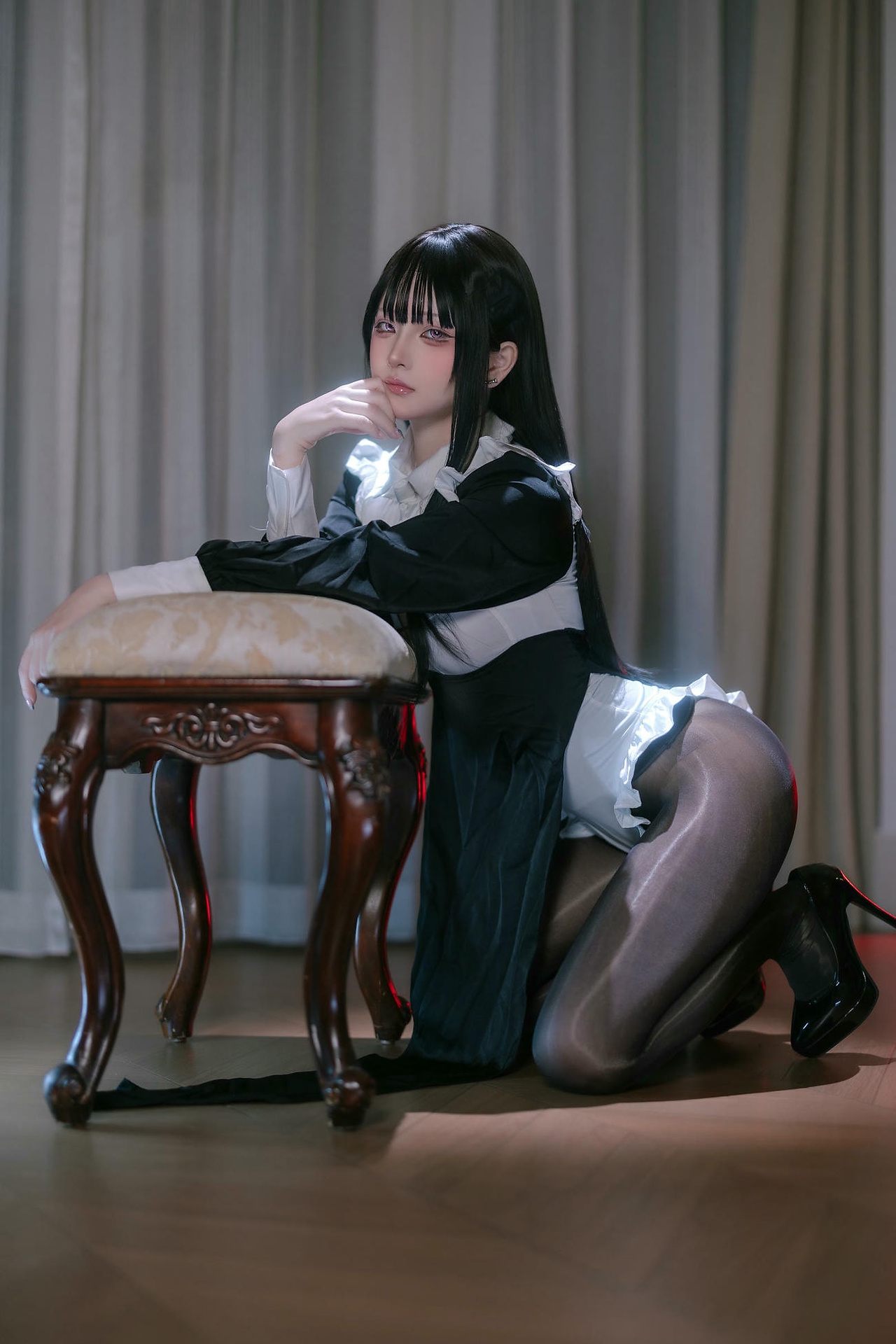 【单套】嶼魚Yukako：黑絲修女（40P）  第4张