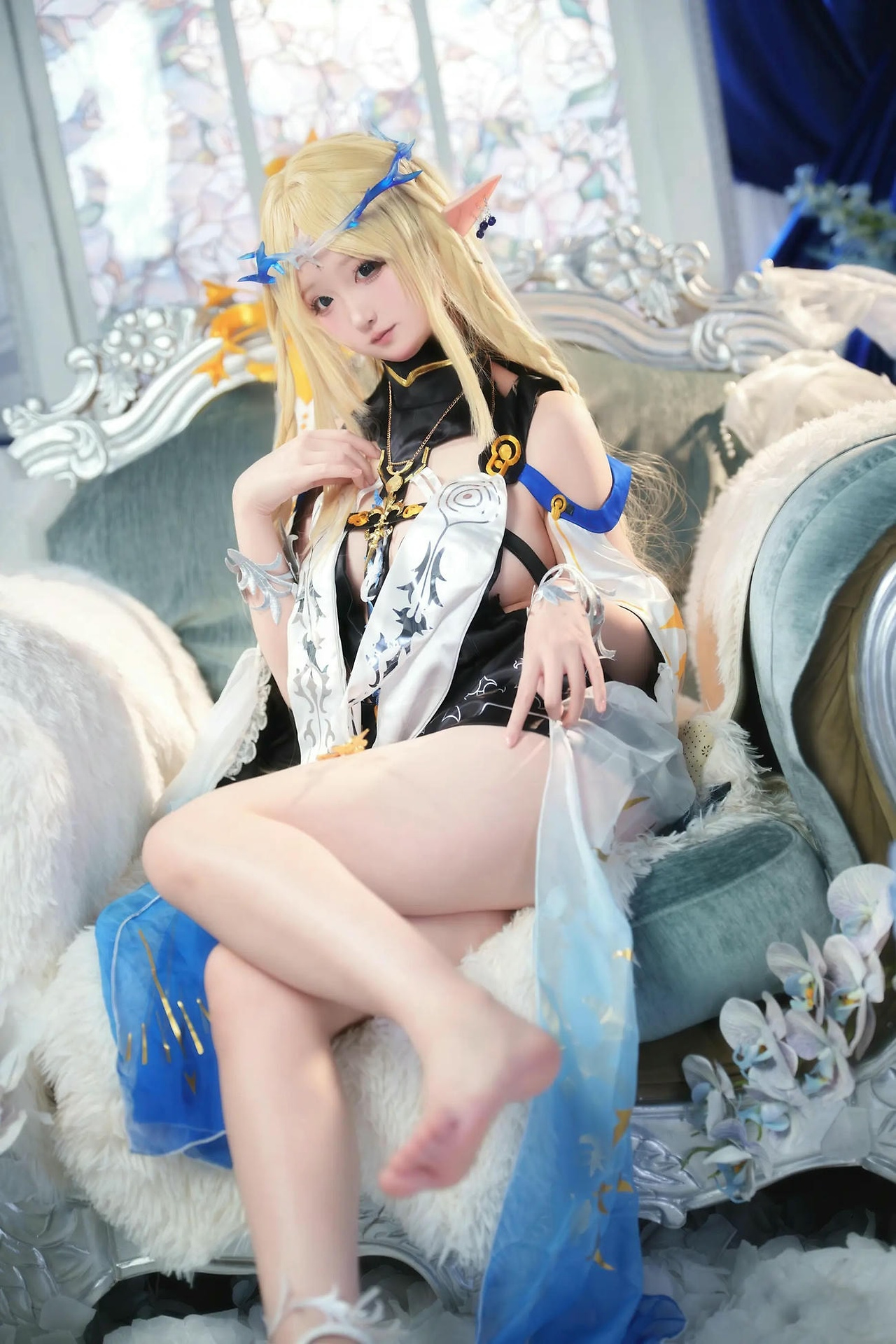 【单套】Seele麦麦：卡提希婭·蓝色花海物语（96张）  第4张