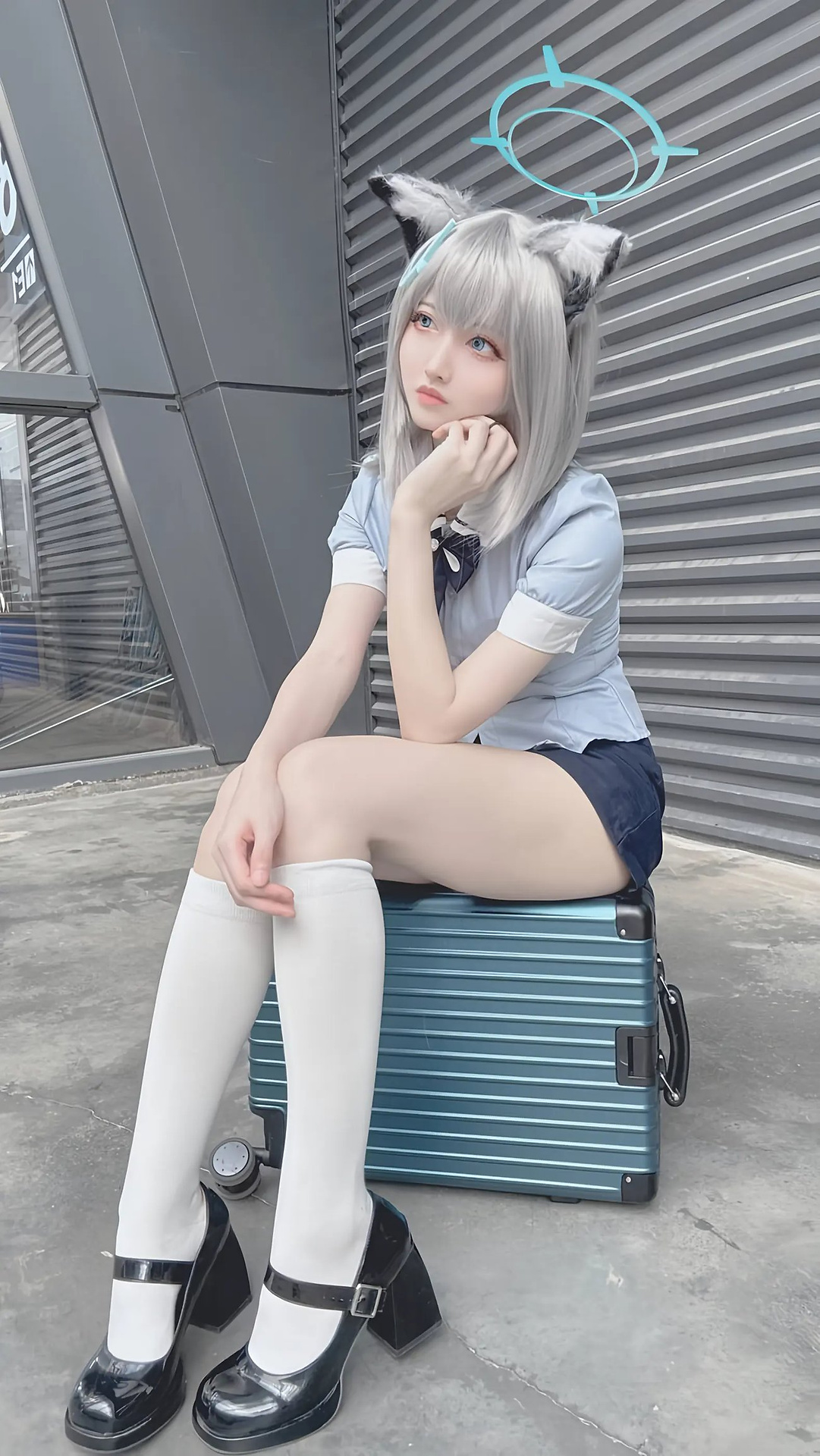 【单套】山崎怜Rei：蔚蓝档案砂狼白子【61张】  第2张