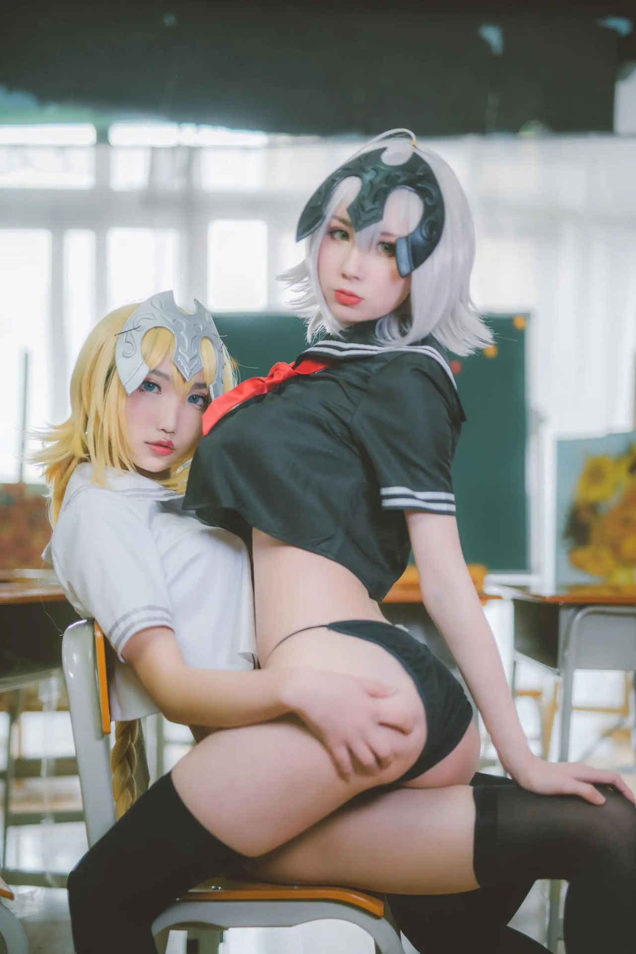 【单套】西園寺南歌：黑白貞德JK製服【24张】  第3张