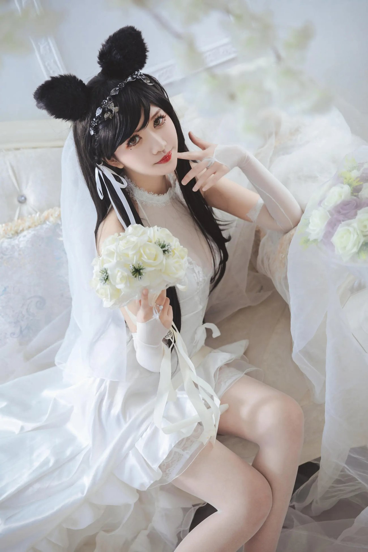 【单套】源纱希喵喵喵：爱宕花嫁【26张】  第4张
