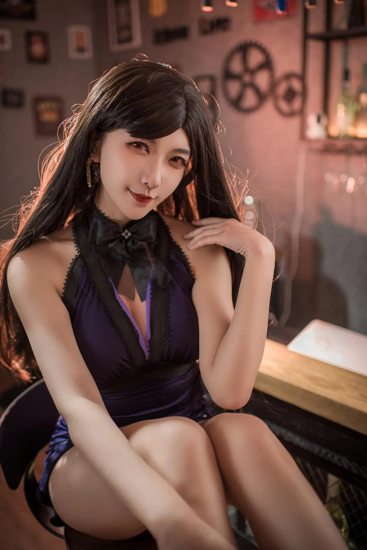 【单套】源纱希喵喵喵：蒂法礼服【20张】  第4张